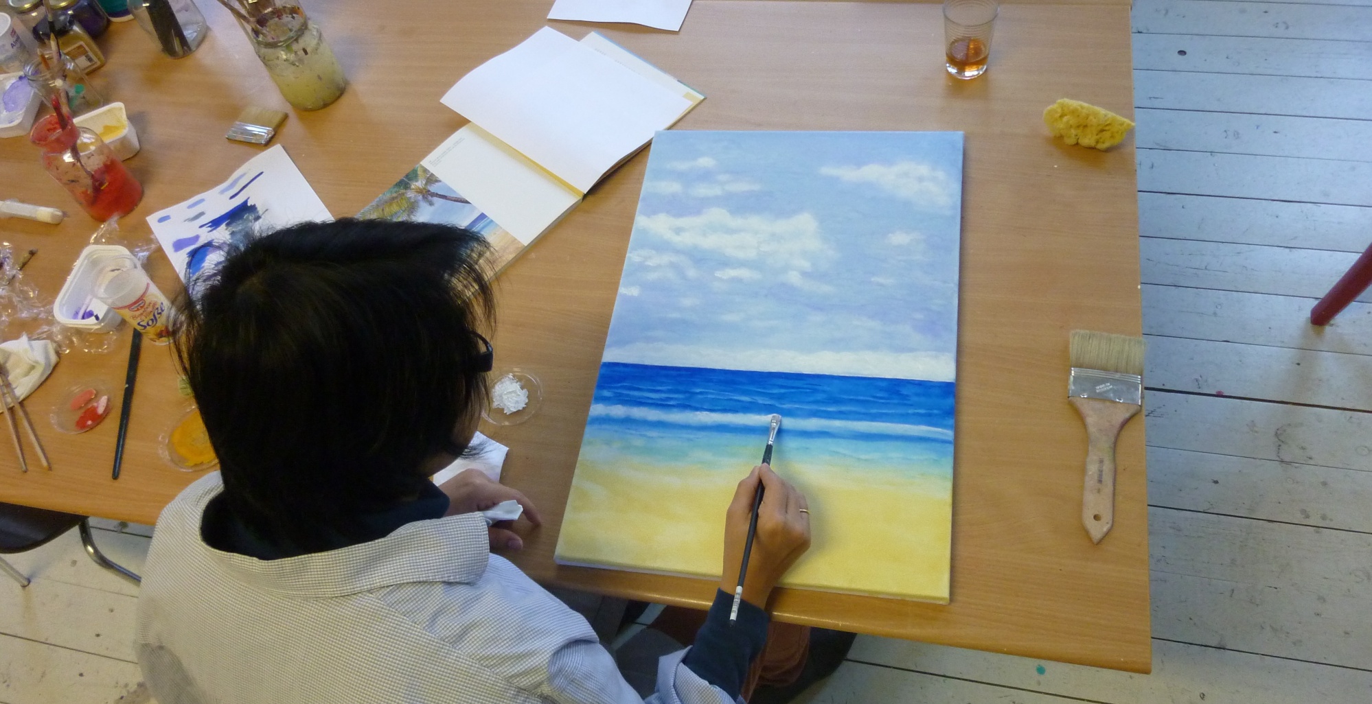 Maltechniken im Atelier K&uuml;nstlerstreich